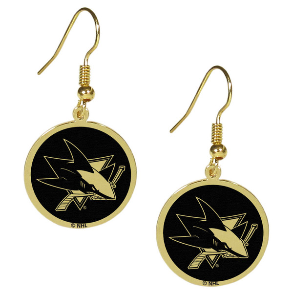 San Jose Sharks® Gold Tone Earrings