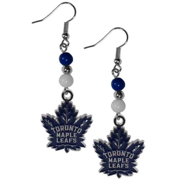 Toronto Maple Leafs® Fan Bead Dangle Earrings
