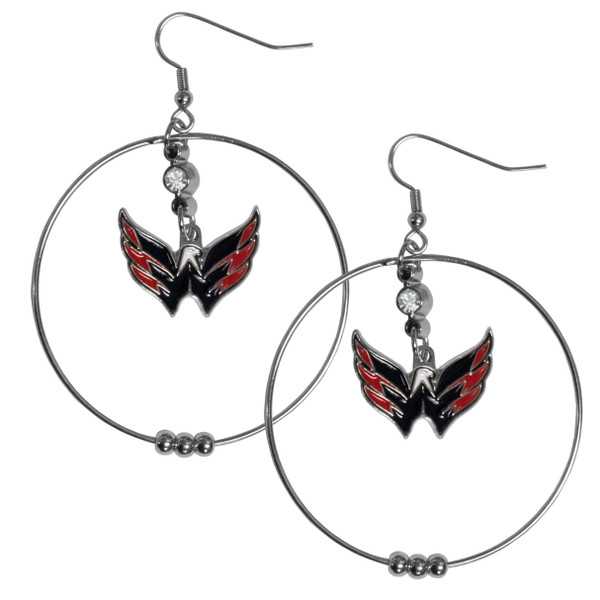 Washington Capitals® 2 Inch Hoop Earrings