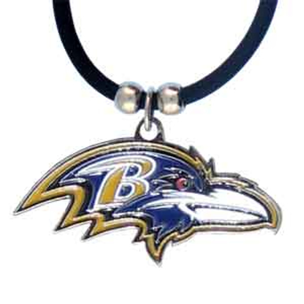 Baltimore Ravens Rubber Cord Necklace