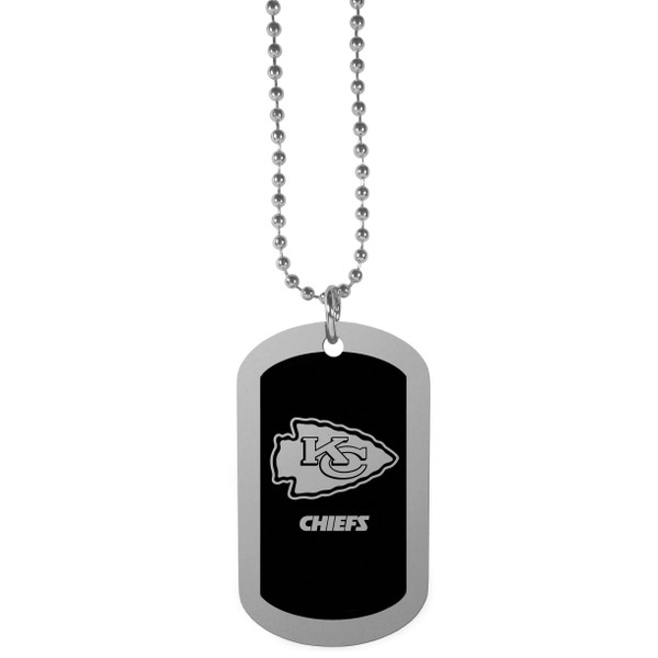 Kansas City Chiefs Chrome Tag Necklace