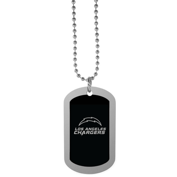 Los Angeles Chargers Chrome Tag Necklace
