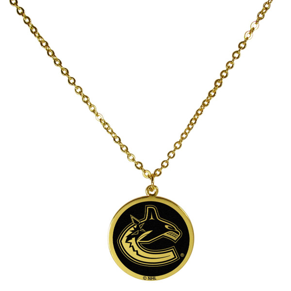 Vancouver Canucks® Gold Tone Necklace