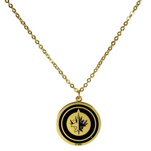 Winnipeg Jets Gold Tone Necklace