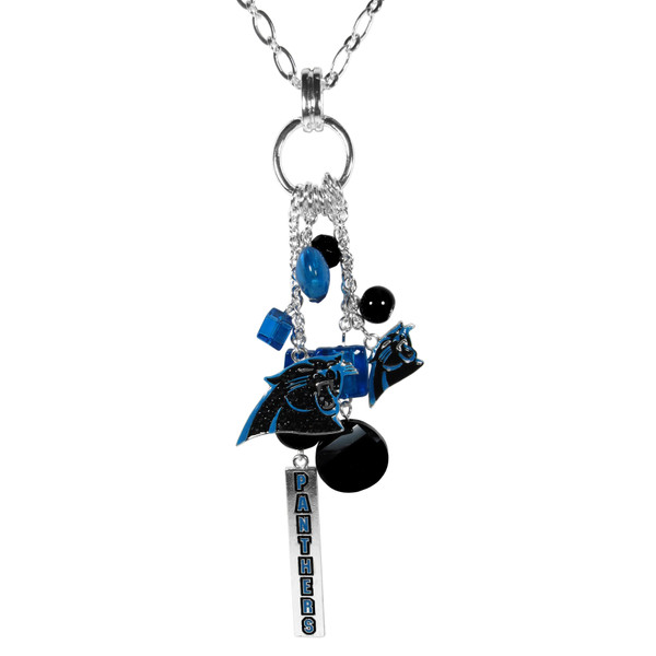 Carolina Panthers Cluster Necklace