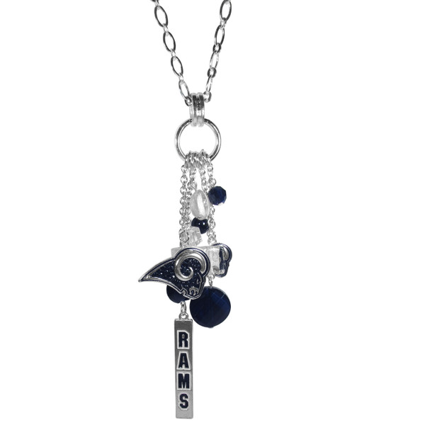 Los Angeles Rams Cluster Necklace