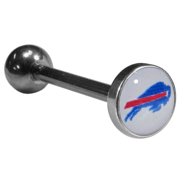 Buffalo Bills Inlaid Barbell Tongue Ring