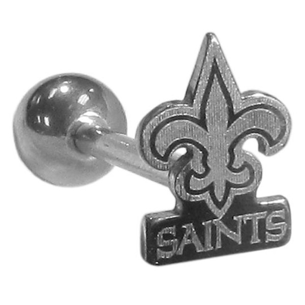 New Orleans Saints Barbell Tongue Ring