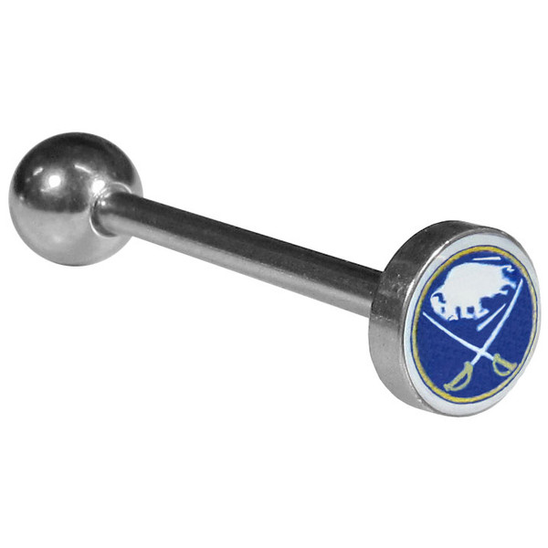 Buffalo Sabres® Inlaid Barbell Tongue Ring