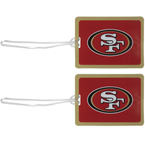 San Francisco 49ers Vinyl Luggage Tag, 2pk