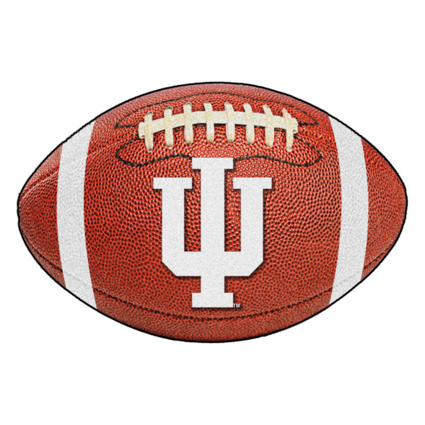 Indiana University - Indiana Hooisers Football Mat IU Trident Primary Logo Brown