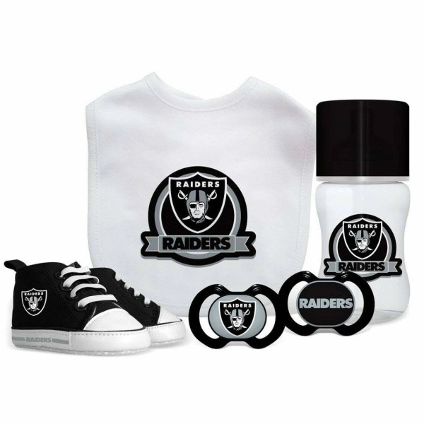 Las Vegas Raiders Baby Gift Set 5 Piece