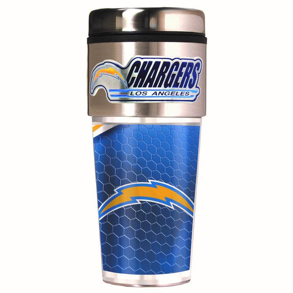 Los Angeles Chargers 16 oz. Travel Tumbler with Metallic Graphics