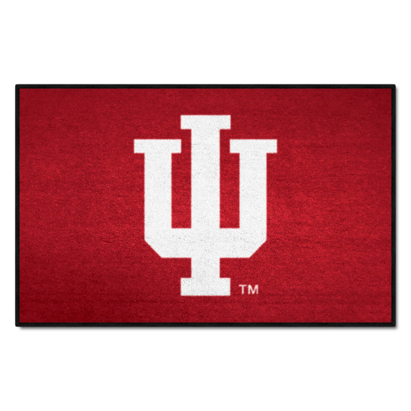 Indiana University - Indiana Hooisers Starter Mat IU Trident Primary Logo Crimson