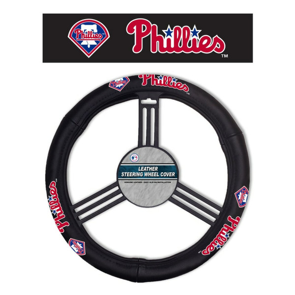 Philadelphia Phillies Steering Wheel Cover Leather