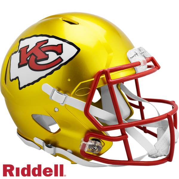 Kansas City Chiefs Helmet Riddell Authentic Full Size Speed Style FLASH Alternate