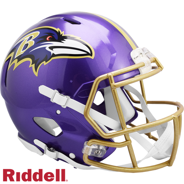 Baltimore Ravens Helmet Riddell Authentic Full Size Speed Style FLASH Alternate