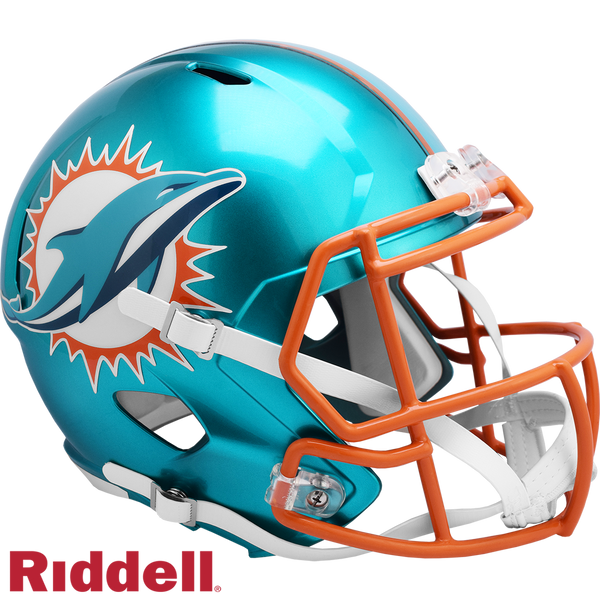 Miami Dolphins Helmet Riddell Replica Full Size Speed Style FLASH Alternate