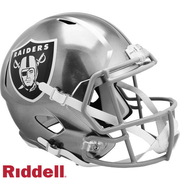 Las Vegas Raiders Helmet Riddell Replica Full Size Speed Style FLASH Alternate