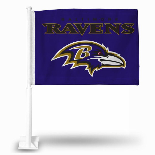 NFL Rico Industries Baltimore Ravens Car Flag