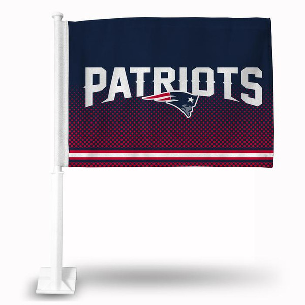 NFL Rico Industries New England Patriots Car Flag