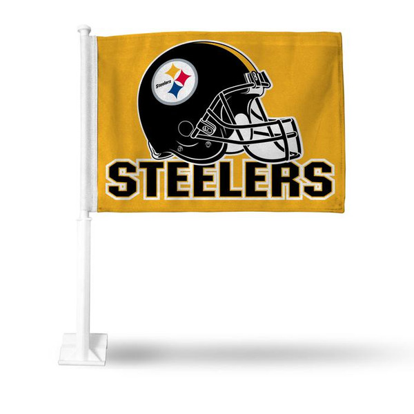 NFL Rico Industries Pittsburgh Steelers Car Flag (Helmet Desgin)