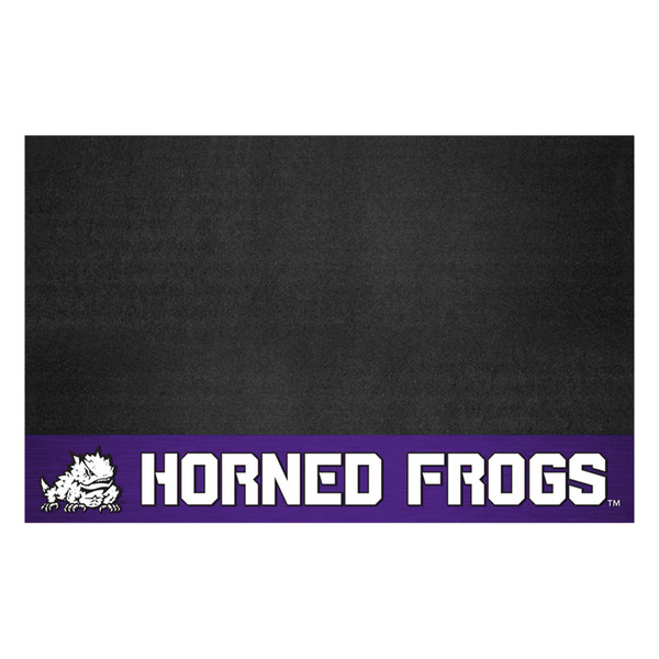 Texas Christian University - TCU Horned Frogs Grill Mat "Horn Frog" Logo & Wordmark Purple