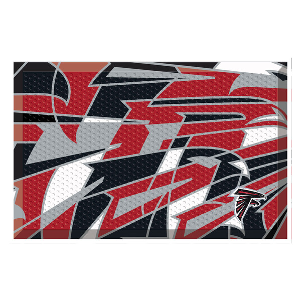 Atlanta Falcons NFL x FIT Scraper Mat NFL x FIT Pattern & Team Primary Logo Pattern