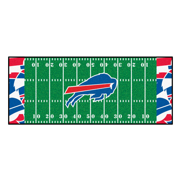 Buffalo Bills NFL x FIT Football Field Runner NFL x FIT Pattern & Team Primary Logo Pattern