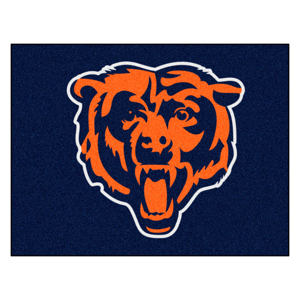 Chicago Bears All-Star Mat Bear Head Logo Navy
