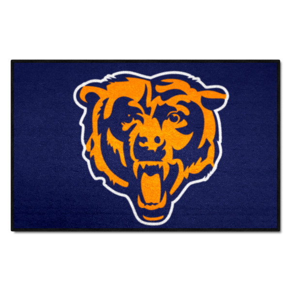 Chicago Bears Starter Mat Bear Head Logo Navy