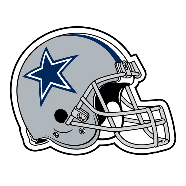 Dallas Cowboys Mascot Mat - Helmet Star Primary Logo Navy
