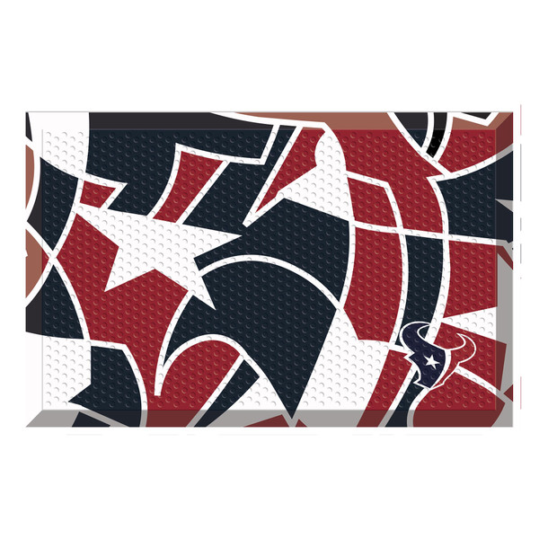 Houston Texans NFL x FIT Scraper Mat NFL x FIT Pattern & Team Primary Logo Pattern