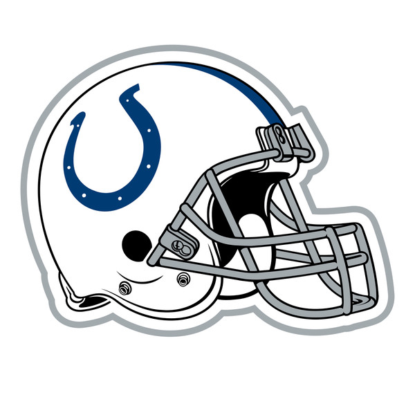 Indianapolis Colts Mascot Mat - Helmet Horseshoe Primary Logo Blue