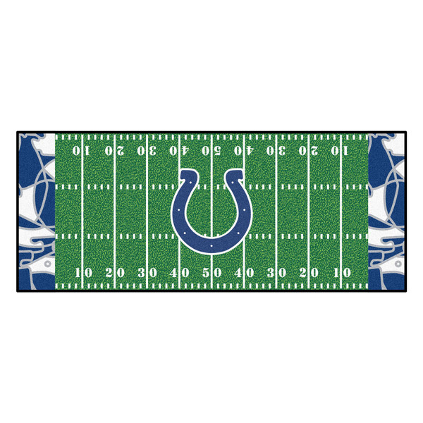 Indianapolis Colts NFL x FIT Football Field Runner NFL x FIT Pattern & Team Primary Logo Pattern