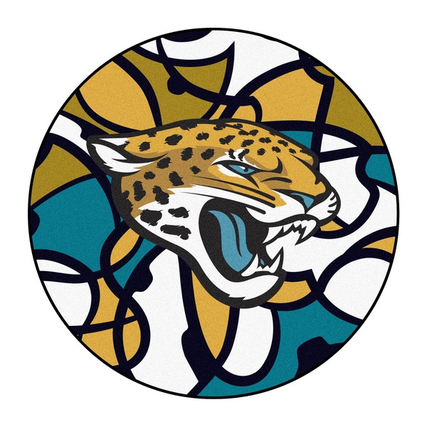 Jacksonville Jaguars NFL x FIT Roundel Mat NFL x FIT Pattern & Team Primary Logo Pattern