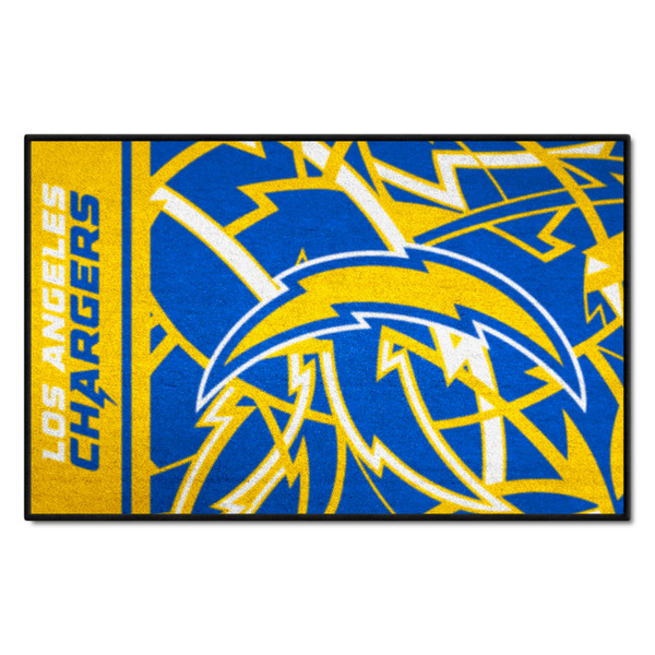 Los Angeles Chargers NFL x FIT Starter Mat NFL x FIT Pattern & Team Primary Logo Pattern