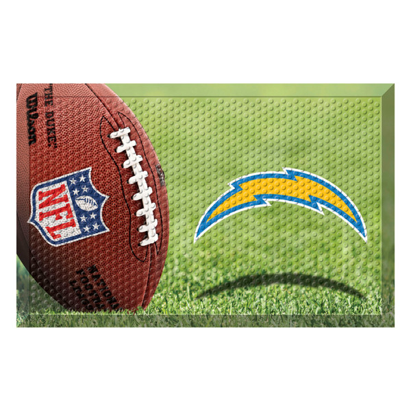 Los Angeles Chargers Scraper Mat Bolt Primary Logo Photo