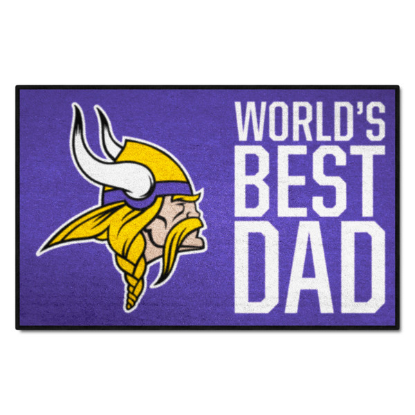 Minnesota Vikings Starter Mat - World's Best Dad Chargers Primary Logo Purple