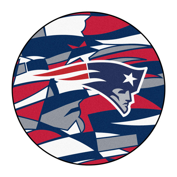 New England Patriots NFL x FIT Roundel Mat NFL x FIT Pattern & Team Primary Logo Pattern