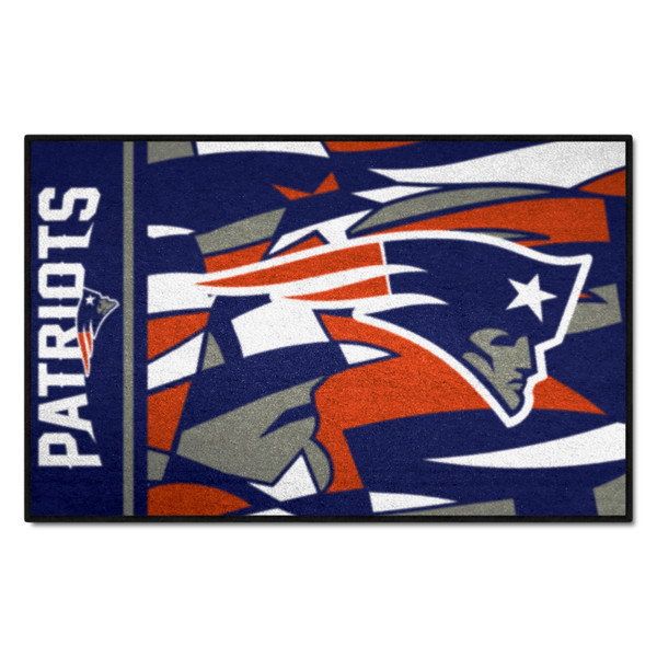 New England Patriots NFL x FIT Starter Mat NFL x FIT Pattern & Team Primary Logo Pattern