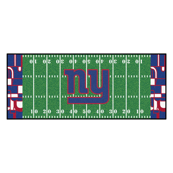 New York Giants NFL x FIT Football Field Runner NFL x FIT Pattern & Team Primary Logo Pattern