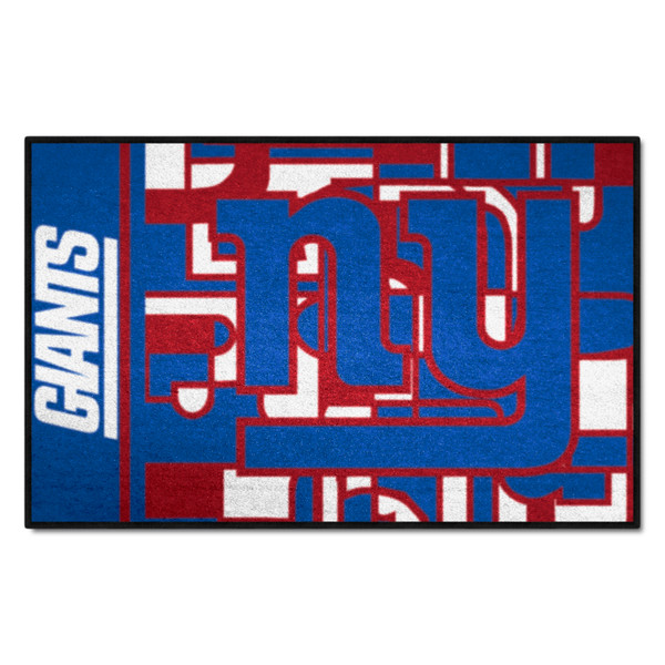 New York Giants NFL x FIT Starter Mat NFL x FIT Pattern & Team Primary Logo Pattern