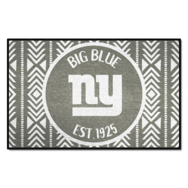 New York Giants Southern Style Starter Mat NY Primary Logo Gray