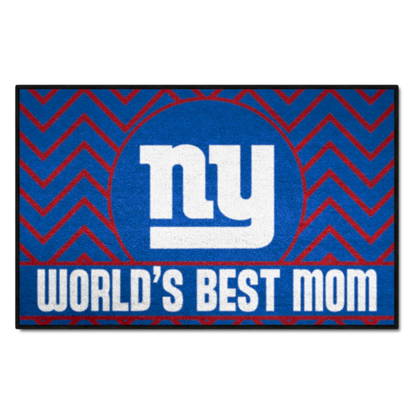 New York Giants Starter Mat - World's Best Mom Giants Primary Logo Dark Blue