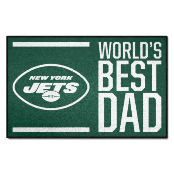 New York Jets Starter Mat - World's Best Dad Patriots Primary Logo Green