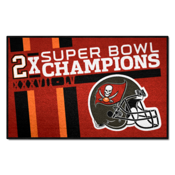 Tampa Bay Buccaneers Dynasty Starter Mat Buccaneers Primary Logo 2X Red