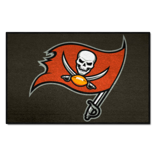 Tampa Bay Buccaneers Starter Mat Buccaneers Primary Logo Pewter