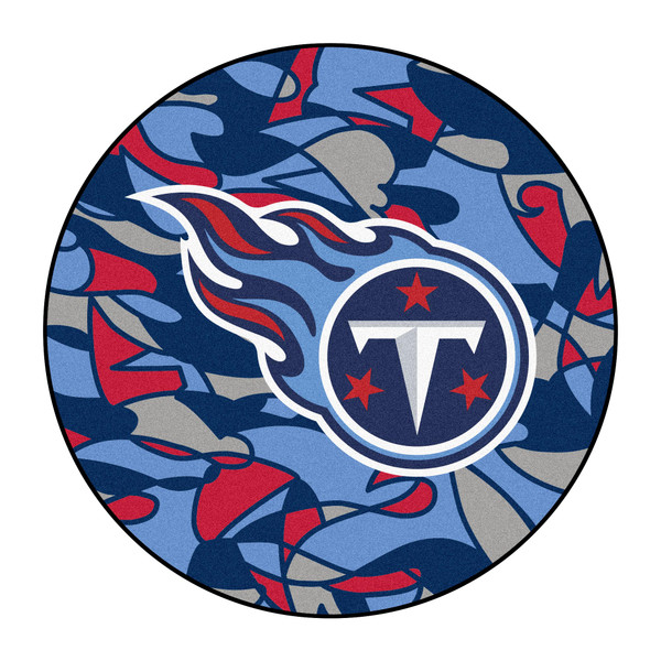 Tennessee Titans NFL x FIT Roundel Mat NFL x FIT Pattern & Team Primary Logo Pattern