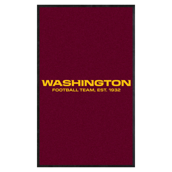 Washington Commanders 3x5 Rug Wordmark Logo Maroon